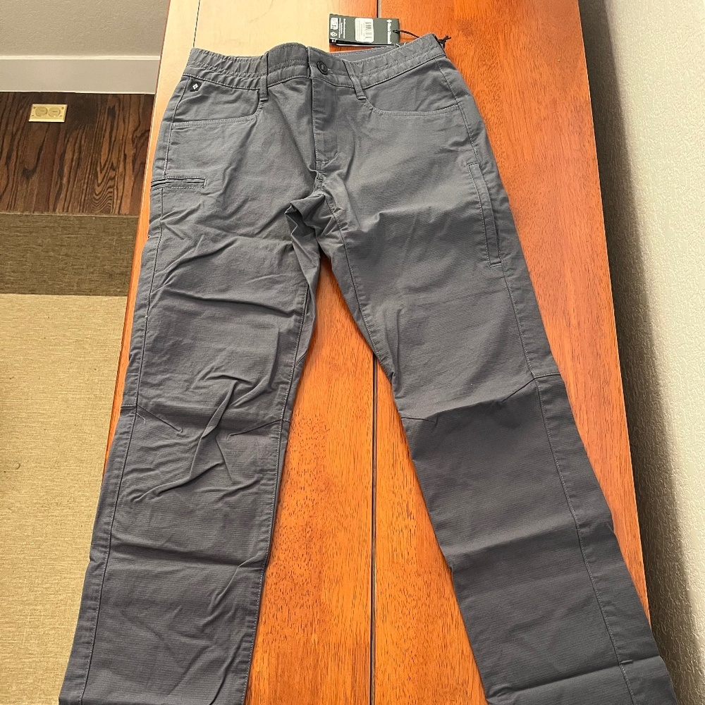 Black Diamond Rocklock Pants Size 28 - New With Tags, Charcoal Gray